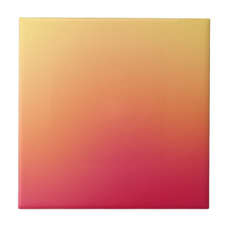 Oranje rood ombre gradiënt vervaag abstract ontwer tegeltje