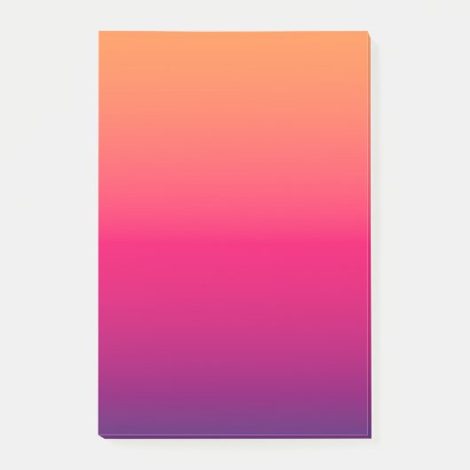 Oranje Rood Paarse Kleur Post-it® Notes (Voorkant)