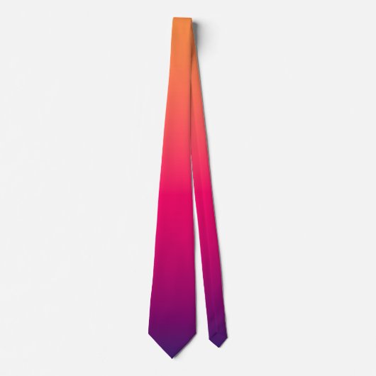 Oranje Rood Paarse Kleur Stropdas (Voorkant)