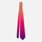 Oranje Rood Paarse Kleur Stropdas (Achterkant)