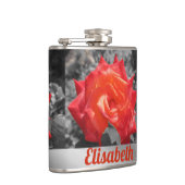 oranje, rood, roze, blauw, bruiloft, grijs, kunst, heupfles (Rechts)