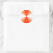 Oranje Rood Stralend Hedendaags Ronde Sticker (Tas)