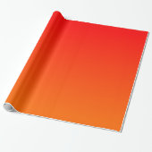 Oranje Rood Verlopen Cadeaupapier (Uitgerold)