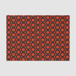 Oranje Rood Zwart Patroon Tissuepapier