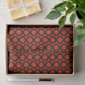 Oranje Rood Zwart Patroon Tissuepapier (Geschenk)
