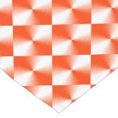Oranje Rooddiamantpatroon Korte Tafelloper (Hoek)