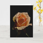 ORANJE ROOS 1 KAART (Gele Bloem)
