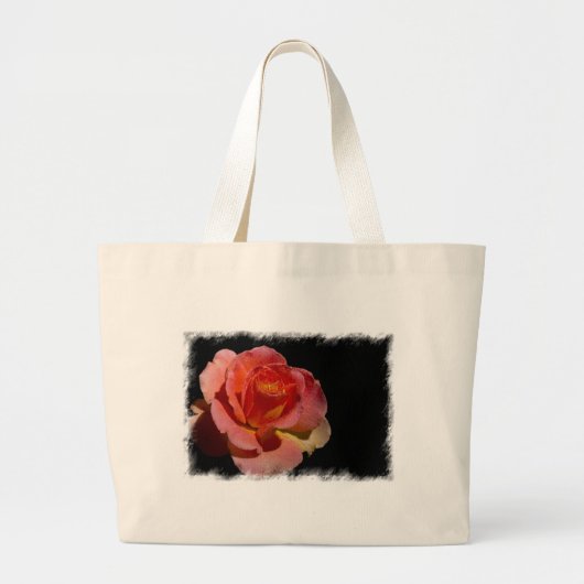 ORANJE ROOS 2 GROTE TOTE BAG (Voorkant)
