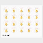 Oranje Roos, Bewaar de datum bruiloft Stickers (Vel)