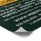 Oranje Roos, Bloemist, Bloemist Adverteren Poster (Hoek)