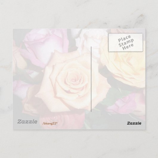 Oranje Roos Briefkaart (Achterkant)