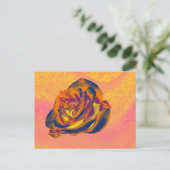 Oranje Roos Briefkaart (Staand voorkant)