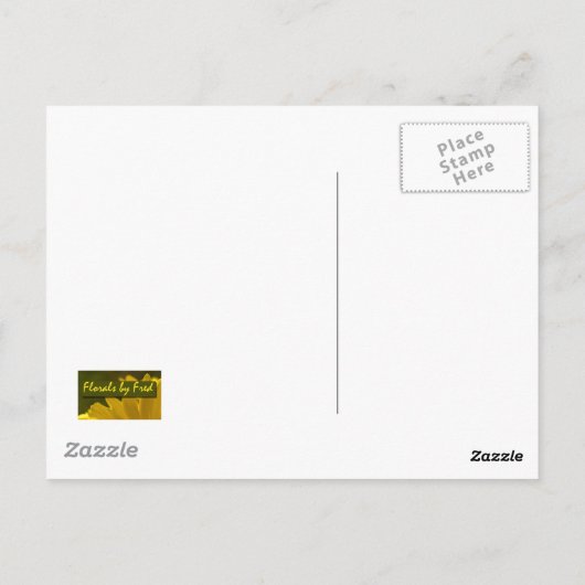 Oranje Roos Briefkaart (Achterkant)