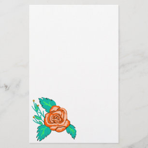 Oranje Roos Briefpapier