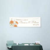 Oranje Roos Bruiloft Spandoek (Beurs)