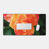 Oranje roos bureaumat (Keyboard & Muis)