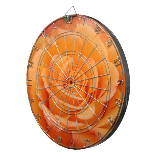 Oranje Roos Dartbord (Voorkant Rechts)