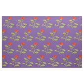 Oranje Roos en Bud Leaves Stof (Fat Quarter)