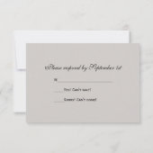 Oranje Roos en witte parelsnoeren RSVP-Kaart RSVP Kaartje (Achterkant)