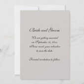 Oranje Roos en Witte Pearls Weddenschap sparen de  Kaart (Achterkant)