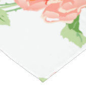 Oranje roos en zwart wit tafelkleed (Gekanteld)