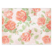 Oranje roos en zwart-wit tafellaken (Voorkant (Horizontaal))