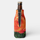 Oranje roos flesjeskoeler (Fles Achterkant)