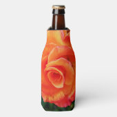 Oranje roos flesjeskoeler (Fles Voorkant)