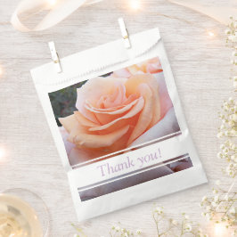 Oranje Roos Floral Hartelijk dank Bedankzakje