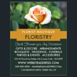 Oranje Roos, Florist, gebladerte Adverteren Flyer<br><div class="desc">Oranje Roos,  Florist,  floristry Adverteren flyer door de Visitekaartje winkel.</div>