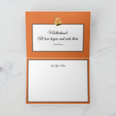 Oranje Roos Foto Red Oranje Moederdag Kaart (Binnen)