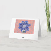 Oranje Roos Geloof Bijbelvers Denken aan U Kaart (Achterkant)