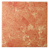 Oranje Roos Gold Red Marble Texture Tegeltje (Voorkant)
