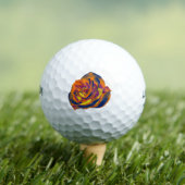 Oranje Roos Golf Ball Golfballen (Insitu Shirt)