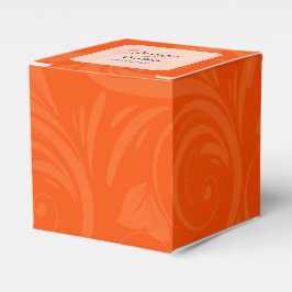 Oranje Roos Graphic Wedding Favor Box Bedankdoosjes