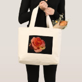 Oranje Roos Grote Tote Bag (Voorkant (product))