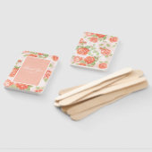 Oranje roos handventilator handwaaier (Niet-gemonteerd)