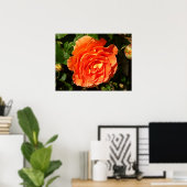 Oranje Roos I  Floral Poster (Thuiskantoor)