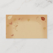Oranje Roos in de herfst bruiloft plaats kaarten Plaatskaartje (Achterkant)