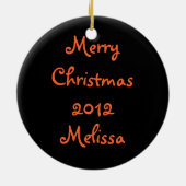  Oranje Roos Keramisch Ornament (Achterkant)