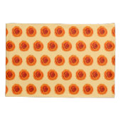 Oranje Roos Kleur ventilator naadloos patroon op Kussensloop (Achterkant)