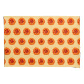 Oranje Roos Kleur ventilator naadloos patroon op Kussensloop (Voorkant)