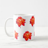 Oranje roos koffiemok (Links)