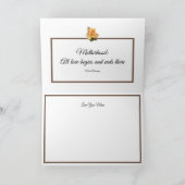 Oranje Roos Kutout Foto White Moederdag Kaart (Binnen)