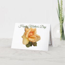 Oranje Roos Kutout Foto White Moederdag Kaart