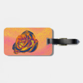 Oranje Roos Label Bagagelabel (Achterkant horizontaal)