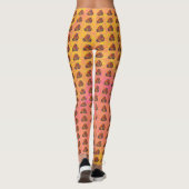 Oranje Roos Leggings vrouwen (Achterkant)