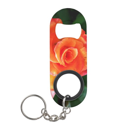 Oranje roos mini flessenopener (Voorkant)