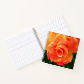 Oranje roos notitieboek (Binnen)