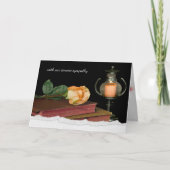 oranje roos op Heilige Bijbel Kaart (Voorkant)